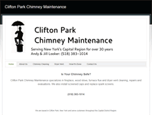 Tablet Screenshot of cliftonparkchimneymaintenance.com